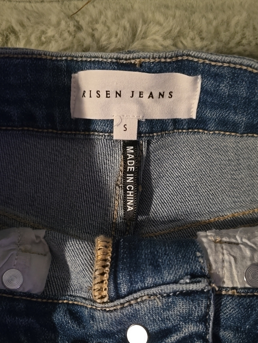 RISEN Women's Blue Ombre Denim Shorts - Picture 2 of 4